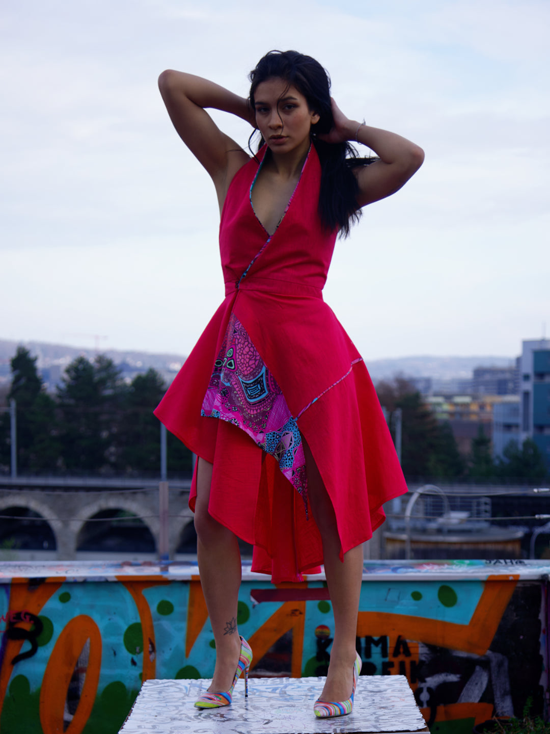 Scarlet Wraparound Dress