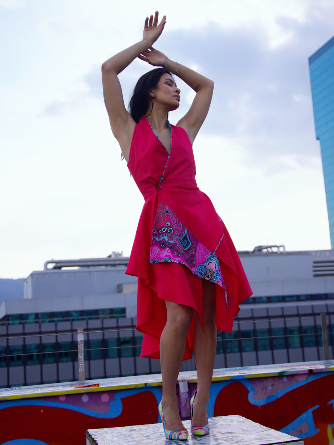 Scarlet Wraparound Dress