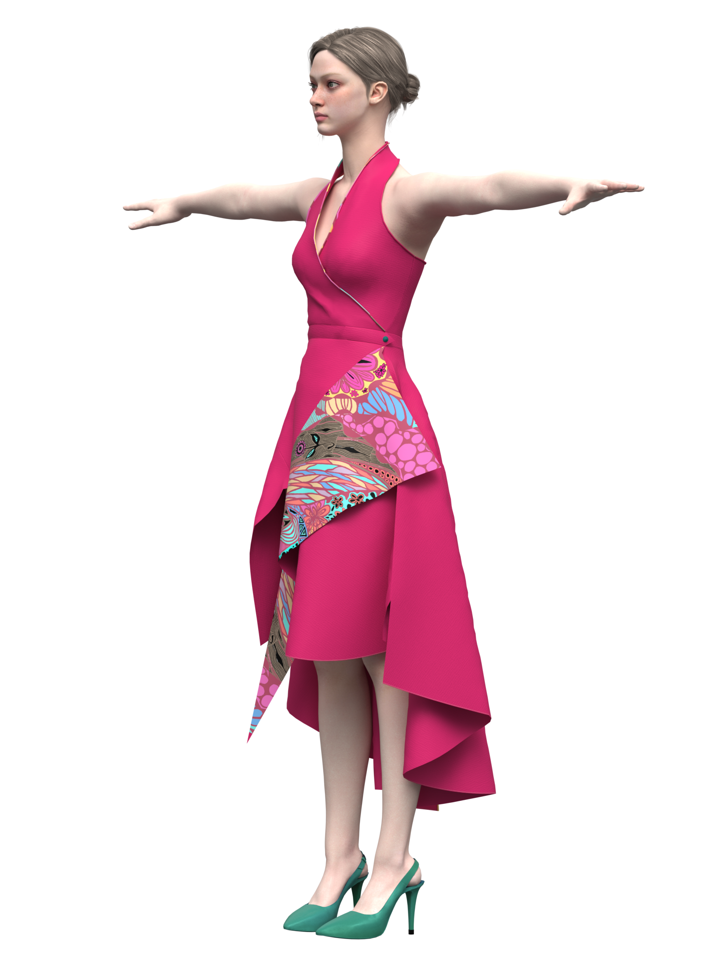 Scarlet Wraparound Dress