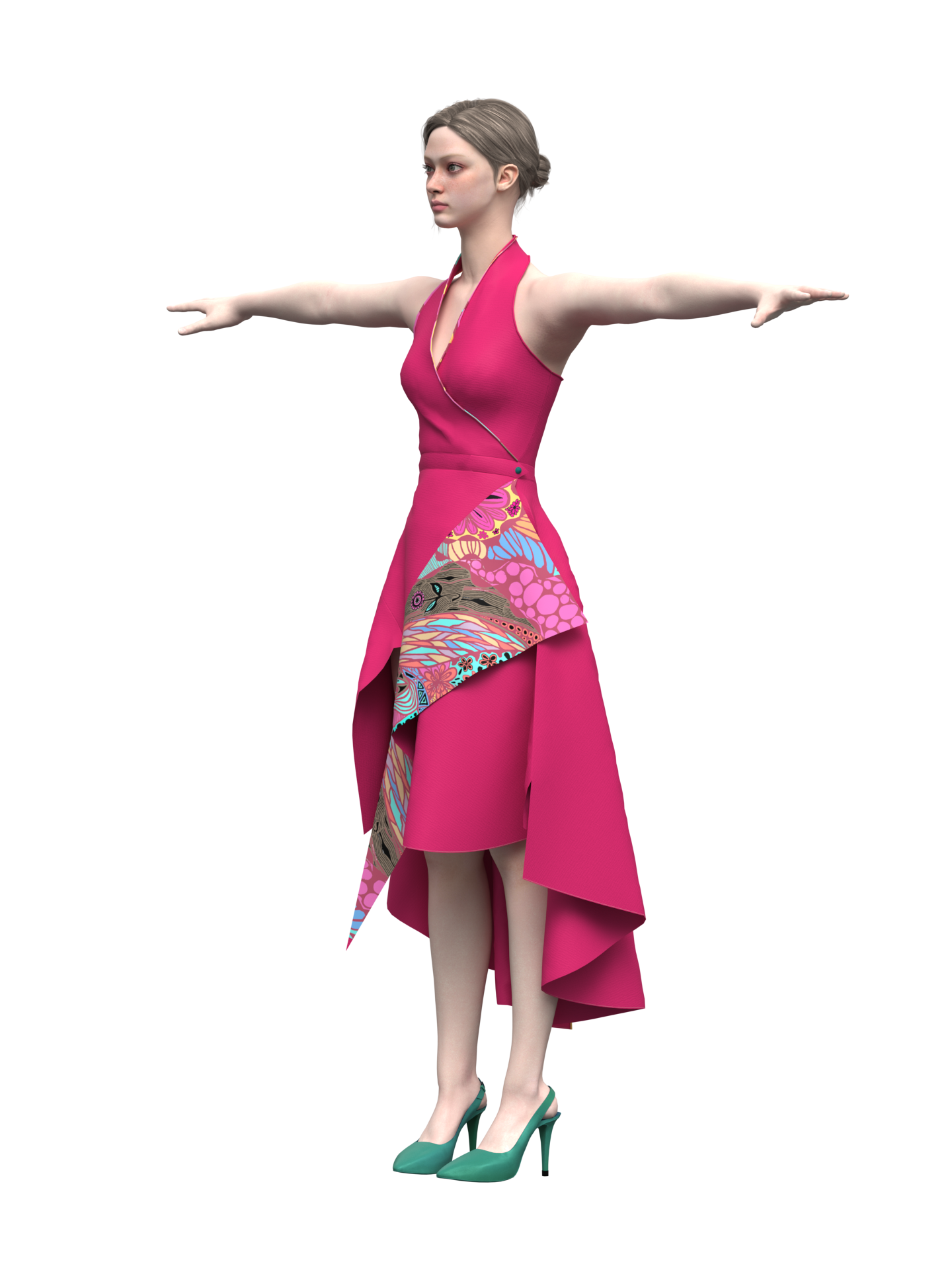 Scarlet Wraparound Dress